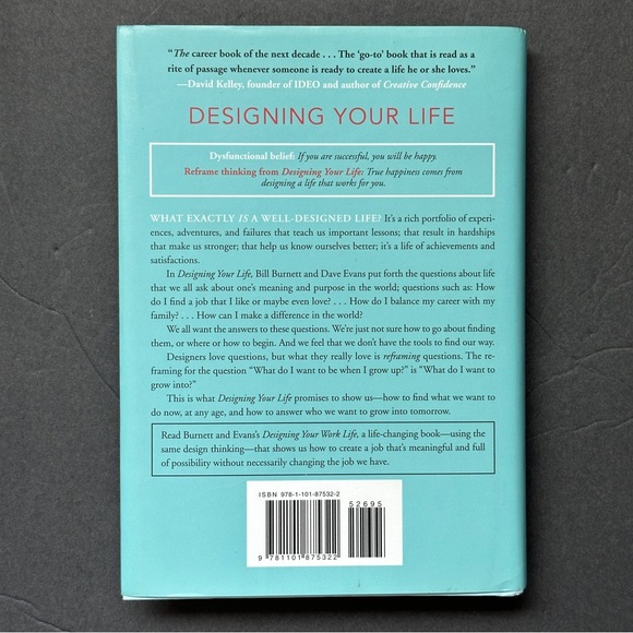 Designing Your Life by Bill Burnett | Self-Help | Hardcover Book - Picture 2 of 8